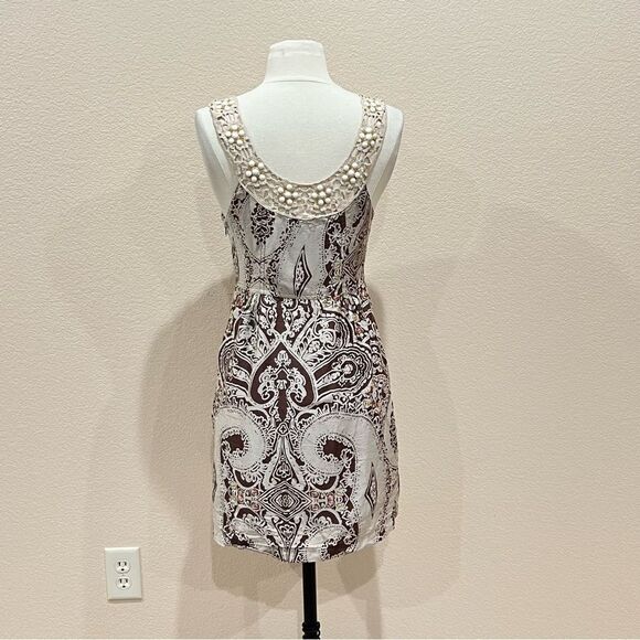 Free People Cream Folklore Dress in Espresso Brown Size 4 - Picture 10 of 16